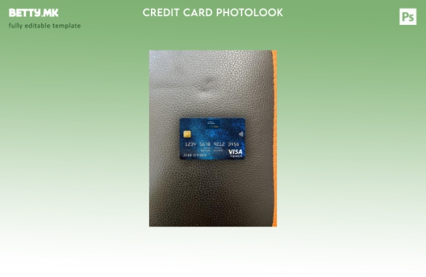 модерен стил Џордан Банката на Јордан виза потпис картичка photolook предниот ша